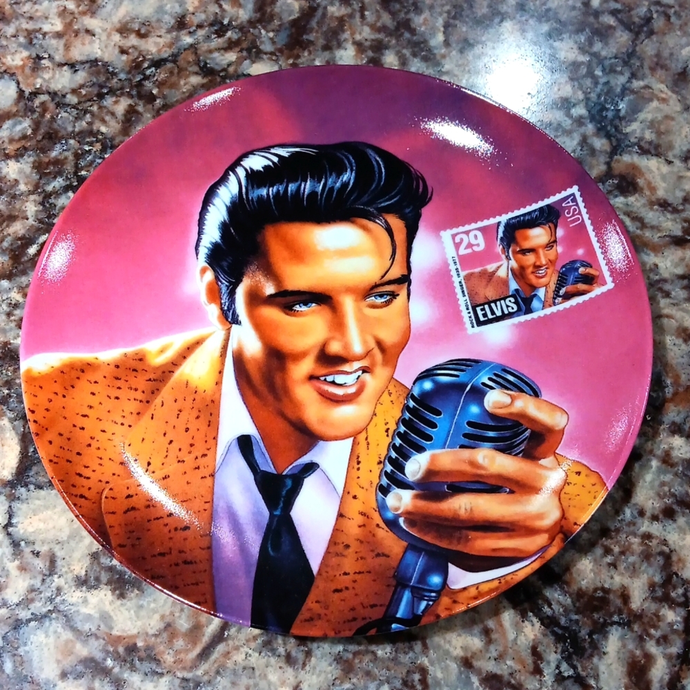 Elvis Presley “The Rock and Roll Legend” Plate